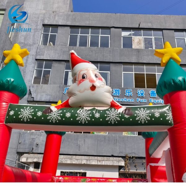 New design christmas decorations outdoor inflatable bouncer castle with slide bounce house combo jumper bouncy castle - Image 7