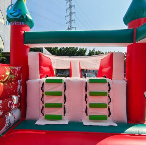 New design christmas decorations outdoor inflatable bouncer castle with slide bounce house combo jumper bouncy castle - Image 6