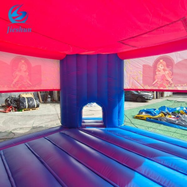 Commercial Grade Blue And Pink Princess Bouncer Girls Inflatable Bounce House Jumping Bouncy Castle Combo For Sale - Image 6