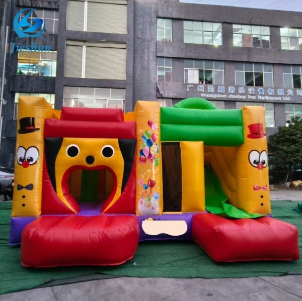 colorful and fun Inflatable Bouncer Bouncy Jumping Castle Bounce House Combo With Slide For Sale