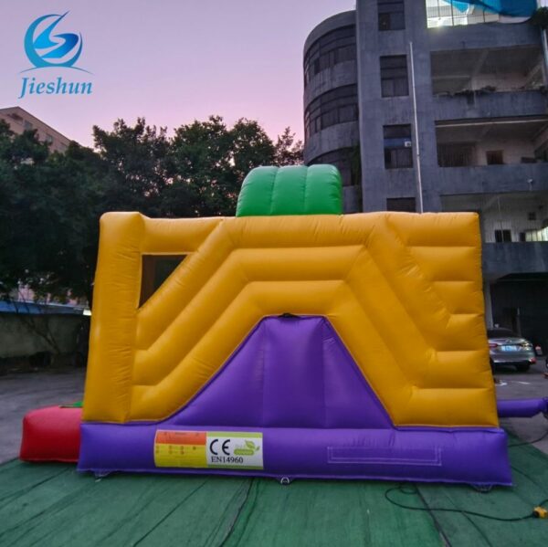 colorful and fun Inflatable Bouncer Bouncy Jumping Castle Bounce House Combo With Slide For Sale - Image 4
