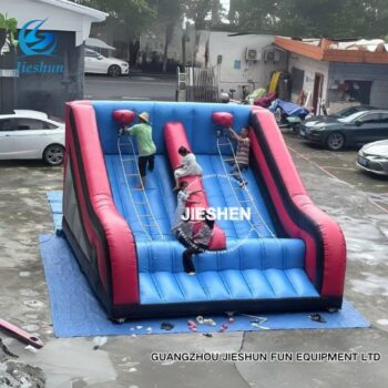 Xtreme Inflatable Rock Wall –  Tall Climbing Challenge | Soft & Safe for Kids | FREE Carabiners & Harness!