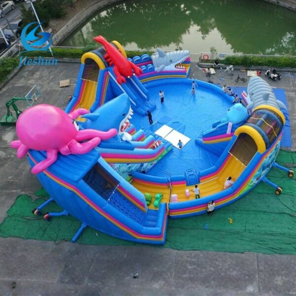 Aqua World Commercial Water Park –  Multi-Activity Inflatable | Heavy-Duty 0.55mm PVC | B2B Customization & Bulk Pricing - Image 4