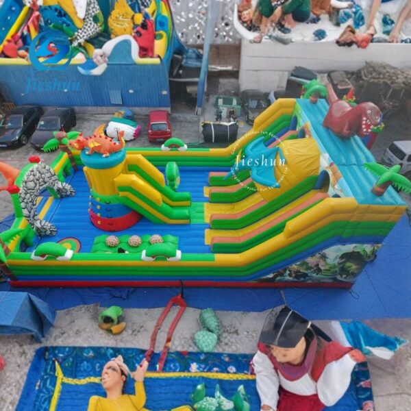 Large Inflatable Bouncy Castle for Kids - Outdoor Playground with Slide, Safe & Durable - Image 4