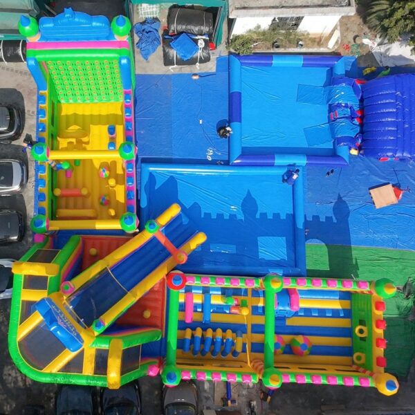 Giant Inflatable Play Center with Water Slide & Splash Pool - Bounce Castle, Ball Pit & Basketball Hoop - Image 4
