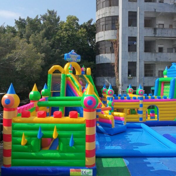 Giant Inflatable Play Center with Water Slide & Splash Pool - Bounce Castle, Ball Pit & Basketball Hoop - Image 5