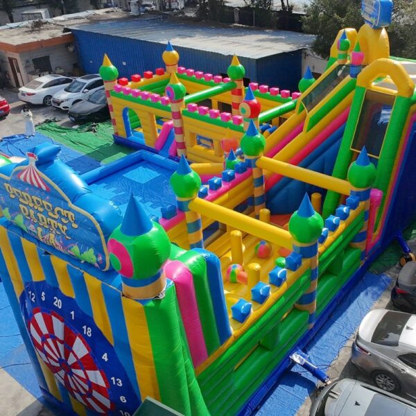 Giant Inflatable Play Center with Water Slide & Splash Pool - Bounce Castle, Ball Pit & Basketball Hoop - Image 6