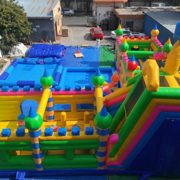 Giant Inflatable Play Center with Water Slide & Splash Pool - Bounce Castle, Ball Pit & Basketball Hoop - Image 7